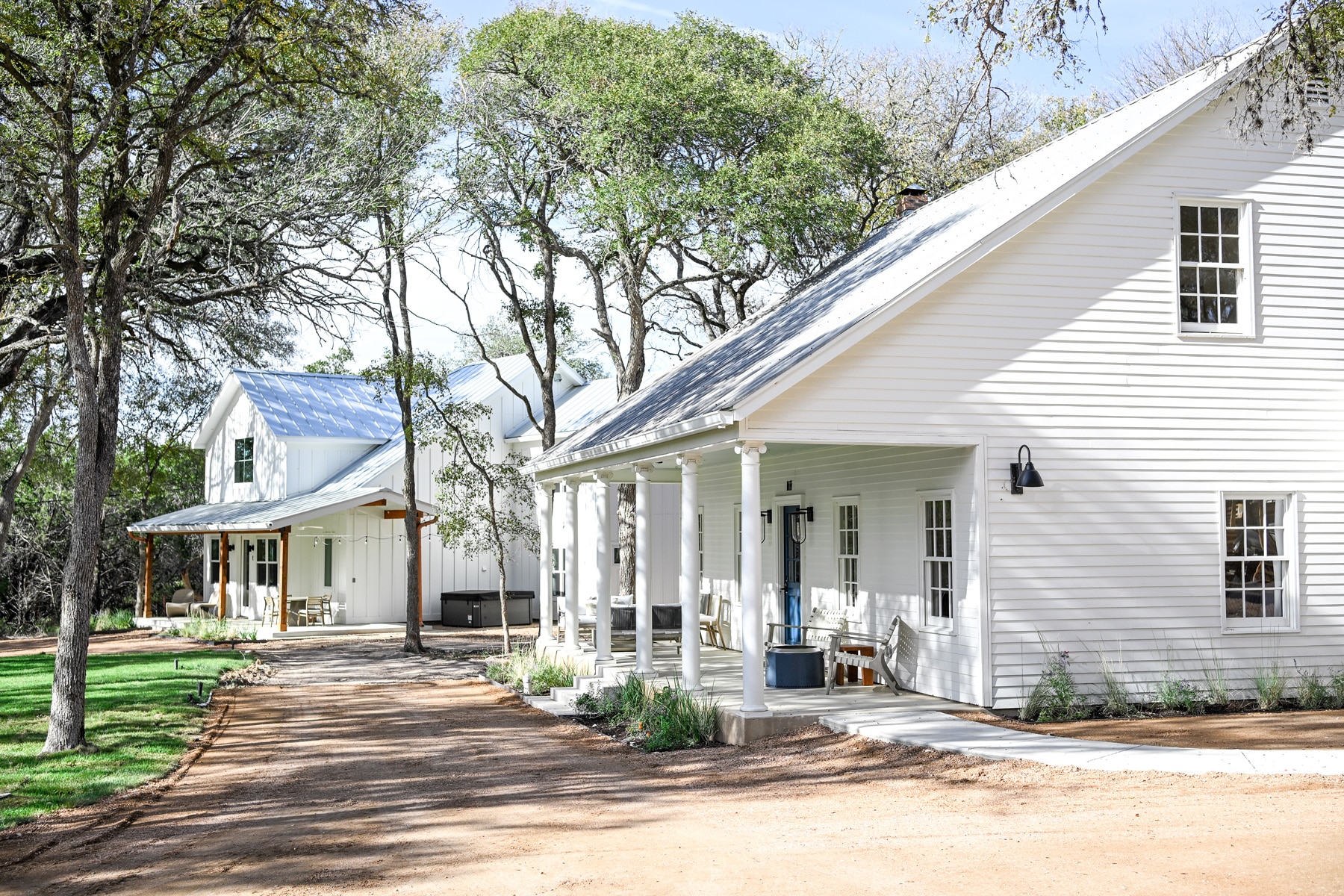 Outdoor Hill Country landscape at Camp Hideaway near Fredericksburg, Texas