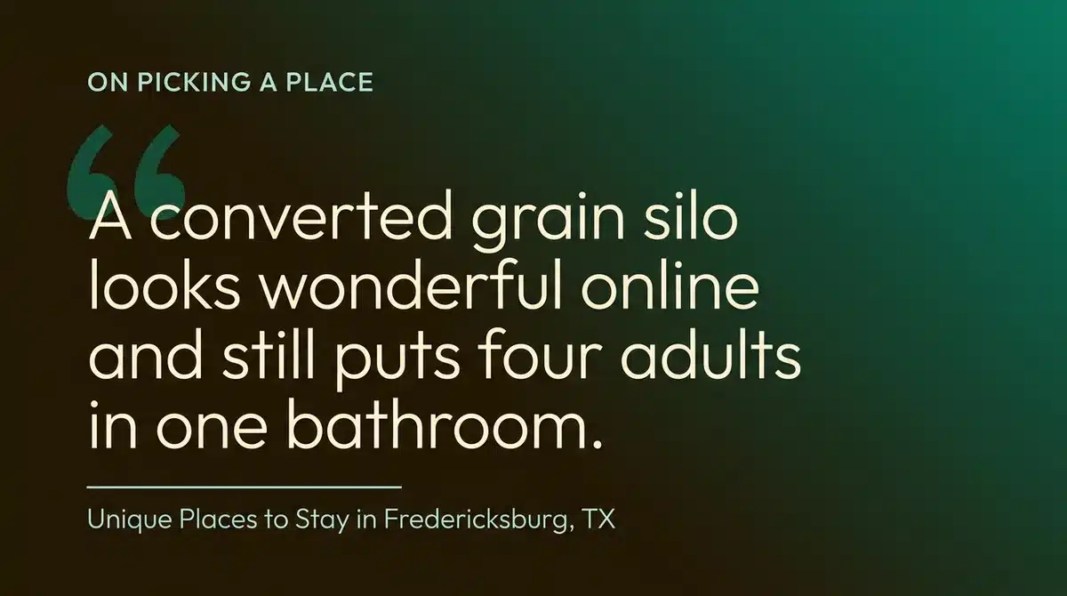 Pull quote on why unusual-looking lodging listings can still disappoint on arrival