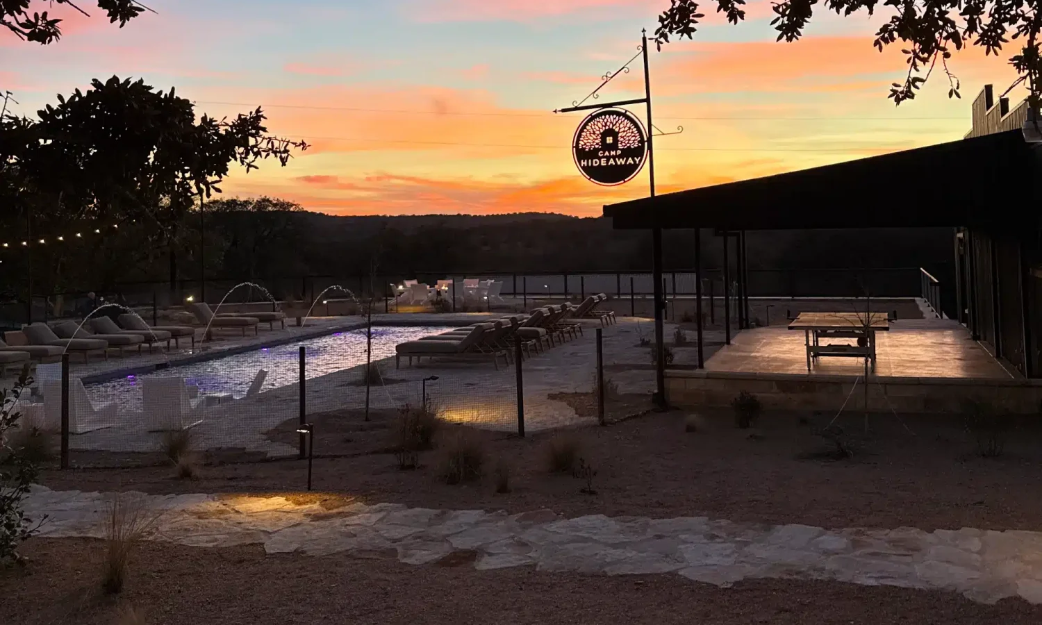 Sunset Photos over the pool